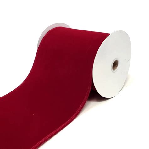 Christmas Velvet Wired Edge Ribbon 6 Inch 10 Yard Dark Red Ebay