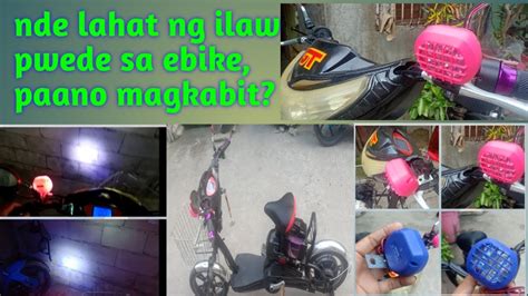 Paano Magkabit Ng Led Light Sa Ebike Youtube