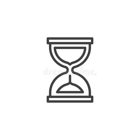 Hourglass Sandglass Timer Icon Vintage Vector Design Stock Vector