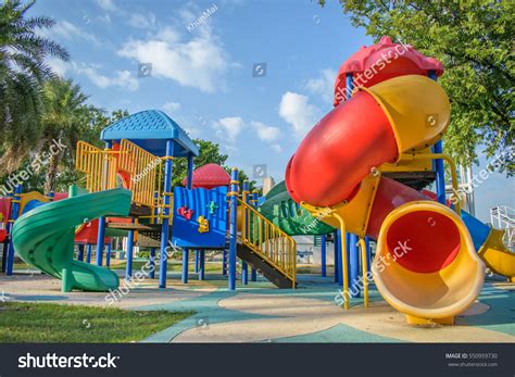 Children Playground Park Background Garden Thailand Stock Photo ...