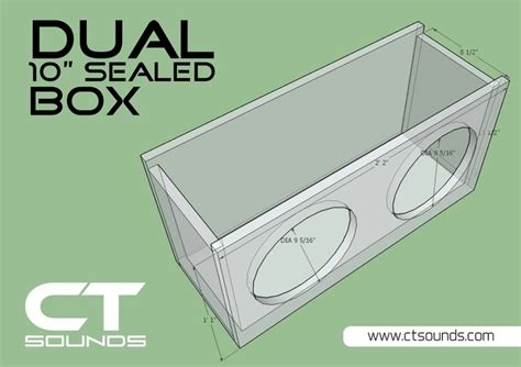 Dual 10 Inch Sealed Subwoofer Box Design Subwoofer Box Design