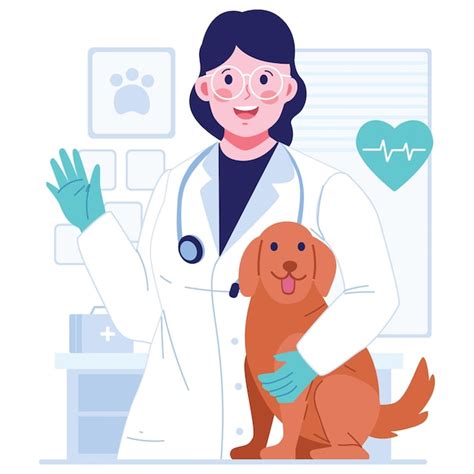 Ilustraci N De Un Personaje Veterinario Vector Premium