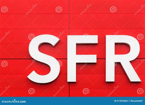 Sfr Logo On A Wall Editorial Stock Image Image Of Facade 91392464