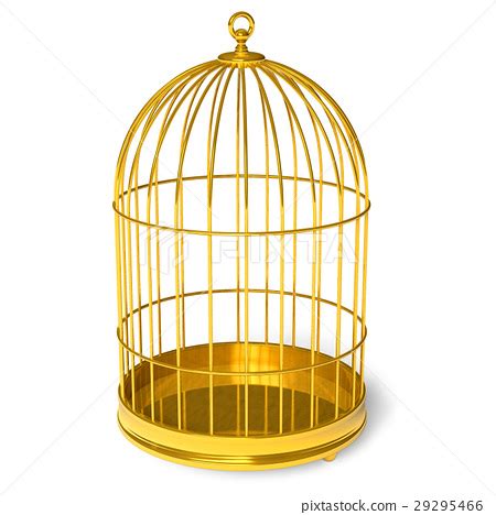 Golden Cage Stock Illustration Pixta