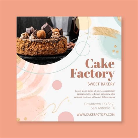 Cake Flyer Template Free