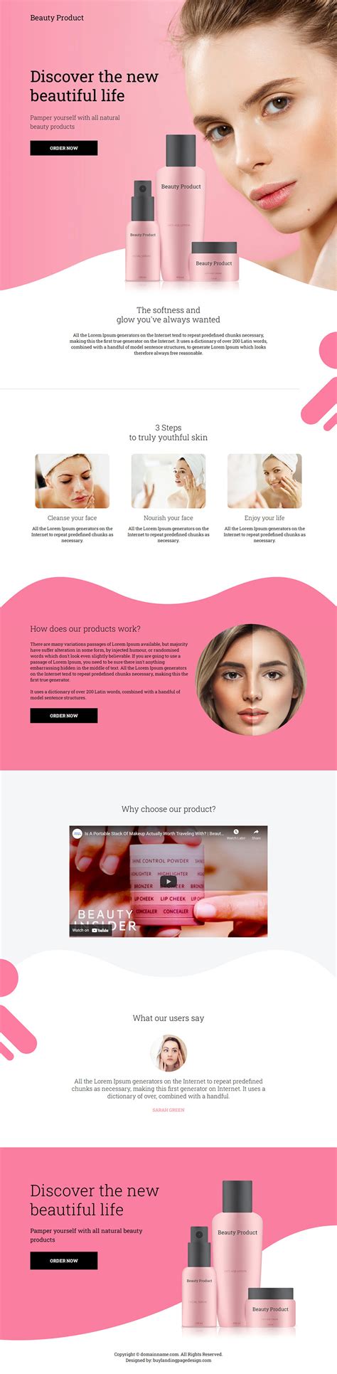 Beauty Product Selling Res Landing Page 14 Beauty Product Landing