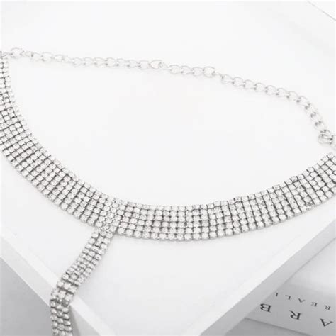 Jewelry Clear Crystal Bra Harness Sexy Bikini Body Chain Poshmark