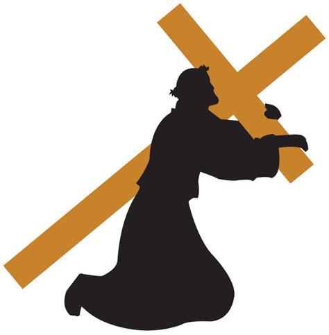 Jesus Carrying The Cross Silhouette