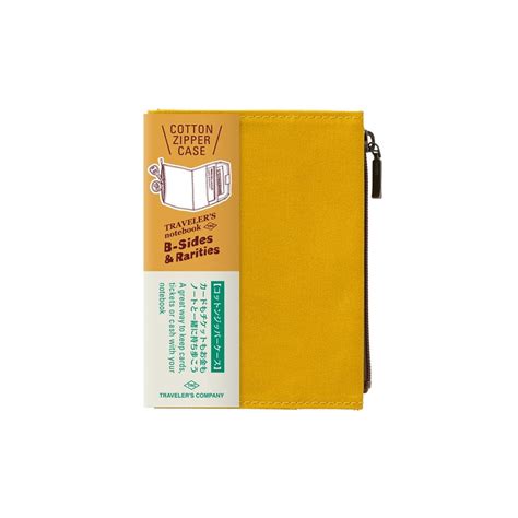 TRAVELER'S Notebook Limited Edition - Cotton Zipper Case (Blue/Mustard ...