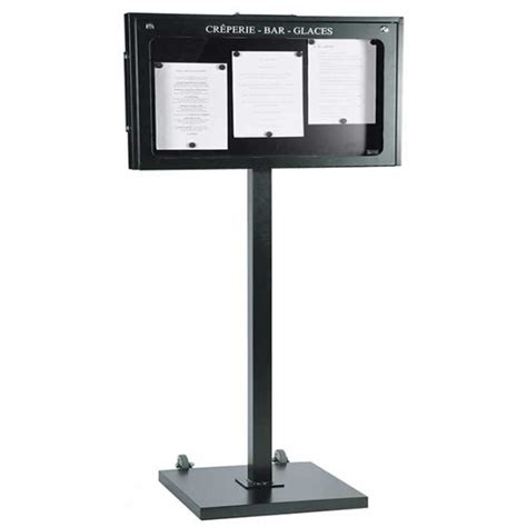 Porte Menus Led Sur Pied Pour Ext Rieur Cdirect Print