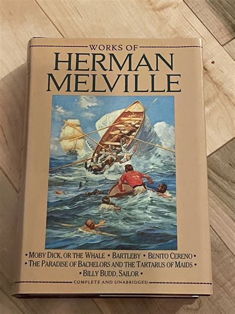 Moby Dick Book Hardcover Herman Melville Billy Buddbi Etsy