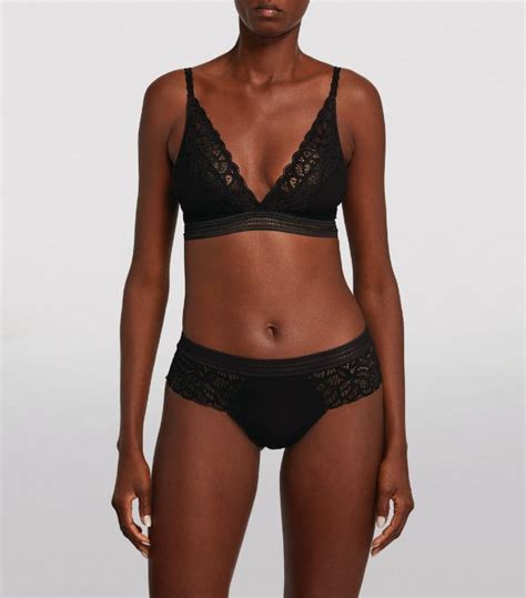 Womens Wacoal Black Raffine Lace Bralette Harrods Uk