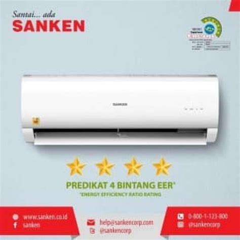 Promo Ac Sanken 1 2 Pk Esc 05 D L Vit C Gold Fin Unit Only Diskon 23