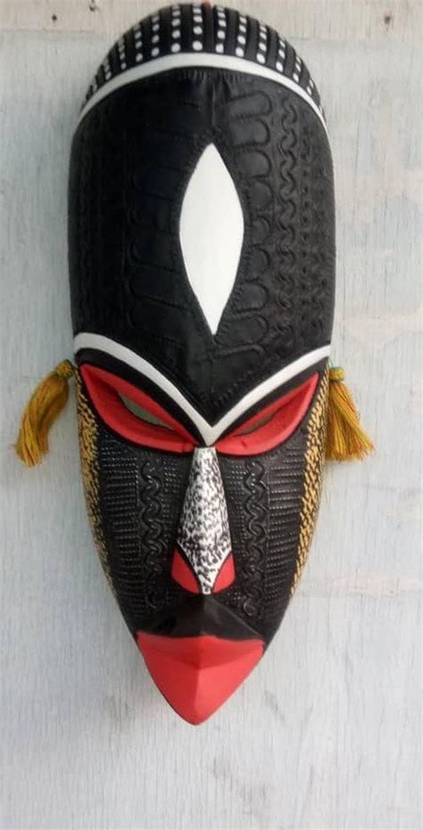 African Wood Art Masks African Art Mask19cm50cm Africa Wall