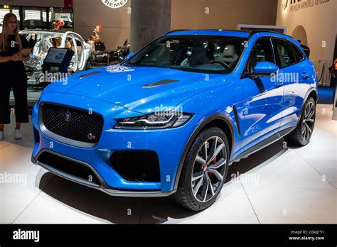 Jaguar F Pace Svr Car Showcased At The Frankfurt Iaa Motor Show Germany September 10 2019