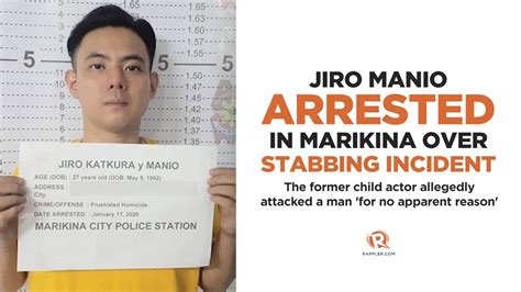 Rappler On Twitter Former Child Actor Jiro Manio Has Been Arrested