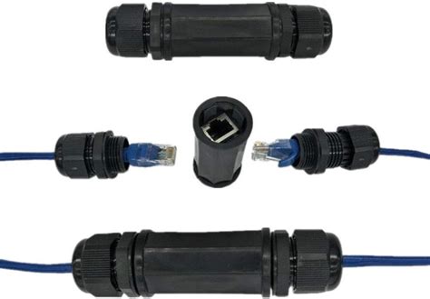 Vizgiz 2 Pack Rj45 Waterproof Coupler Cat6cat5ecat5 Female To Female Adapter