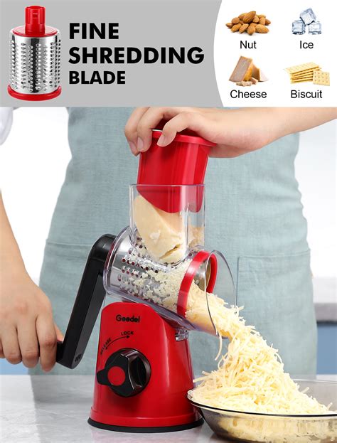 Efficient Cheese Grating Geedel Rotary Cheese Grater Must Have