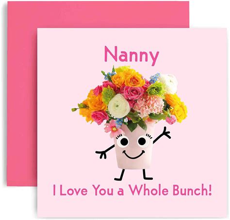 Huxters Birthday Cards For Women I Love You A Bunch Grandma Happy