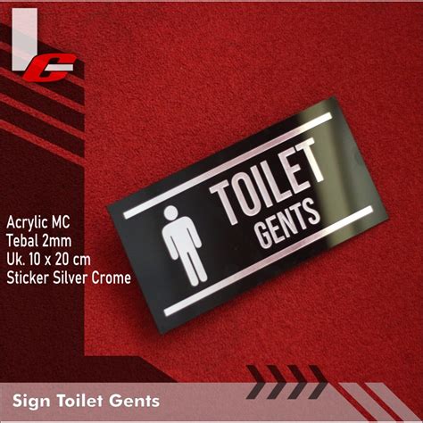 Jual Akrilik Sign Toilet Gents Pria Acrylic Signage Shopee Indonesia