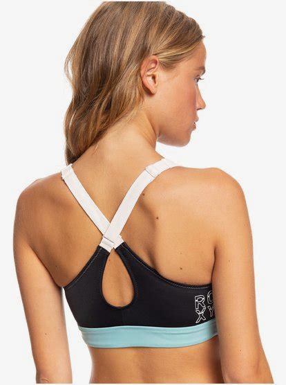 ROXY Fitness Sports Bra Bikini Top For Women Roxy