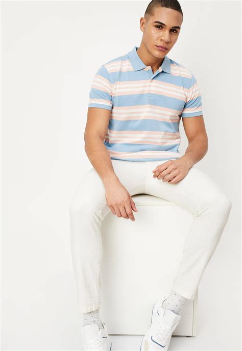 Buy Men Striped Polo T Shirt Online At Just Rs