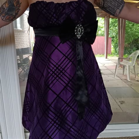 Beautiful Purple Strapless Dress Box With Sparkly Depop