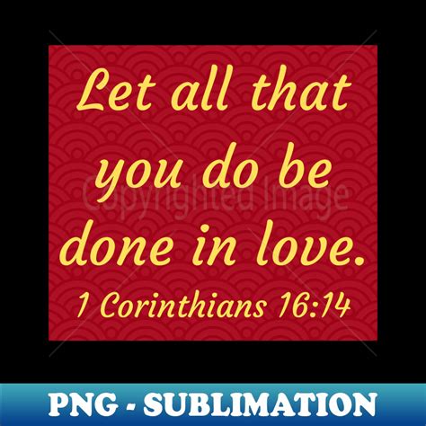 Bible Verse 1 Corinthians 1614 Instant Png Sublimation Dow Inspire