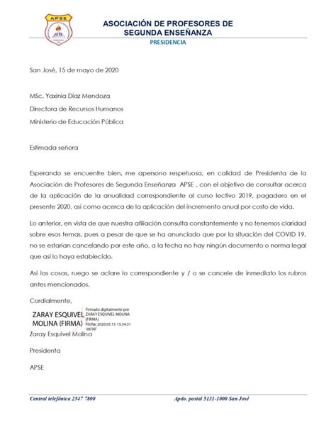 Apse EnvÍa Cartas Al Mep Solicitandole Aclarar Aspectos Relacionados