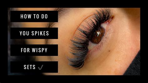 How To Make Spikes For Wispy Sets Volume Wispy Full Set Youtube