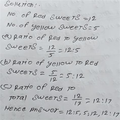 Solved A Packet Of Sweets Contains Red And Yellow Sweets