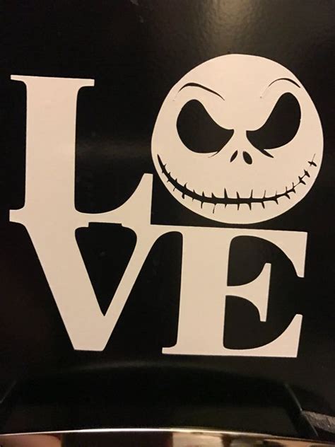 Love Jack Skellington Sticker Decal By Fairytalealley On Etsy Jack