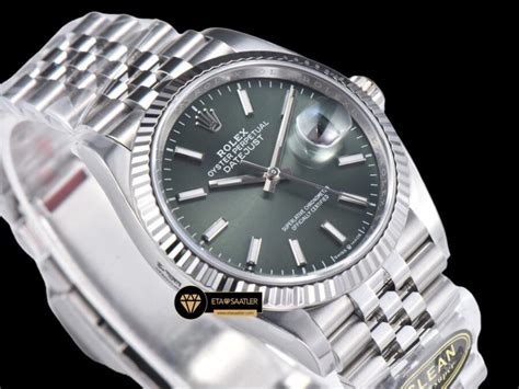 Rolex Datejust Clean Factory Ye Il Kadran Mm Jubile Eta