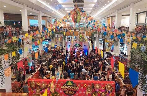 Arraial em shopping de Manaus terá comidas típicas quadrilhas shows