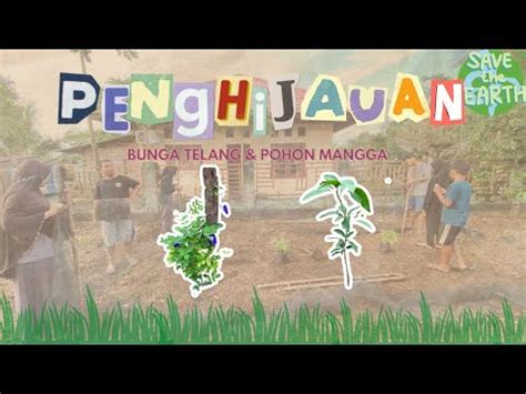 Penghijauan Penanaman Bibit Bunga Telang Dan Mangga Di Posko Unri Kkn