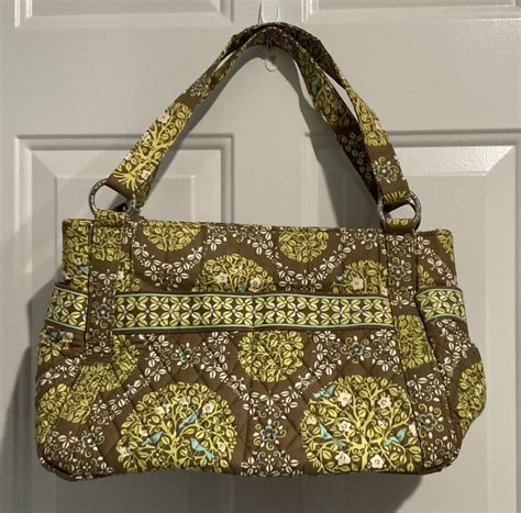 Vera Bradley Sittin In A Tree Retired Pattern Large Shoulder Bag Euc