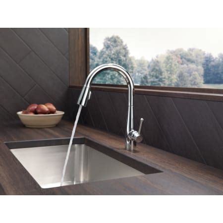 Delta 9113 AR DST Arctic Stainless Essa Pull Down Kitchen Faucet With