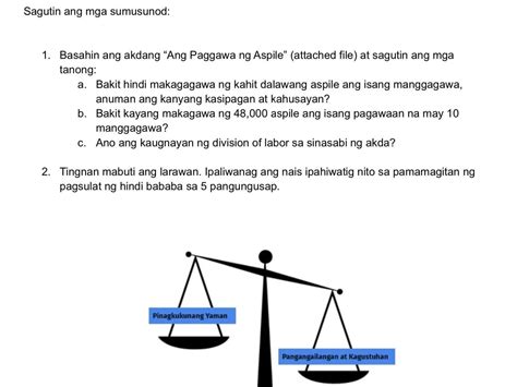 Sagutin Ang Mga Sumusunod Basahin Ang Akdang Ang Paggawa Ng Aspile