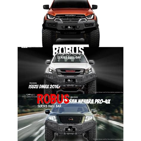 EXspider ROBUS Isuzu Dmax Nissan Navara Np300 Pro4x Front Bull Bumper