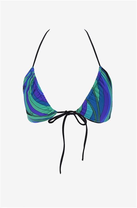 Haut de bikini triangle sans rembourrage Marmo PUCCI VERT Bongénie