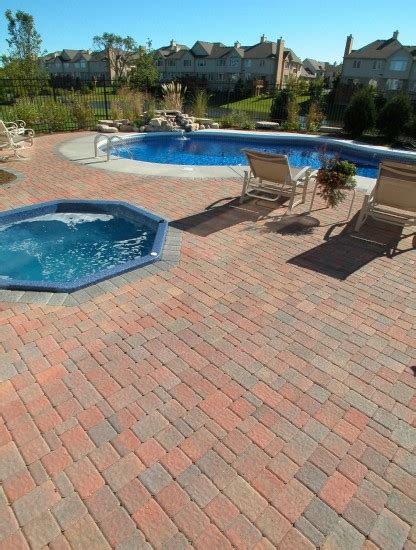 Olde Greenwich Cobble Pool Deck Photos