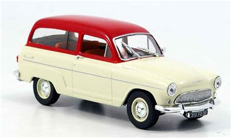 Modellino In Miniatura Simca P 60 1 18 Norev Montlhery Rosso Beige 1961