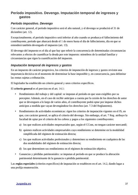 Derecho Financiero Y Tributario Ii Compress Per Odo Impositivo