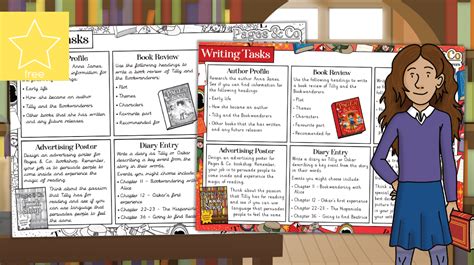 Teacher S Pet Pages Co Tilly And The Bookwanderers Writing Tasks