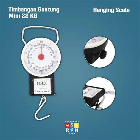 Timbangan Gantung Jarum Mini Kg Frt Besi Hanging Scale Resonance Home