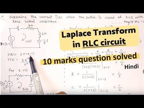 LAPLACE TRANSFORM OF RLC CIRCUIT Transient Analysis Using Laplace