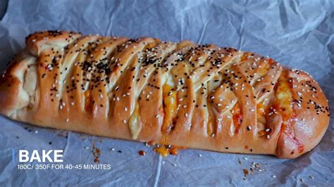 How To Make Cheesy Chicken Braided Bread Tea Snacks Youtube