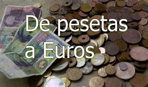 Calculadora conversor de pesetas a euros Fácil y rápido Billetes