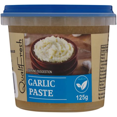 Qualifresh Garlic Paste 125g Fresh Chillies Garlic And Ginger Fresh