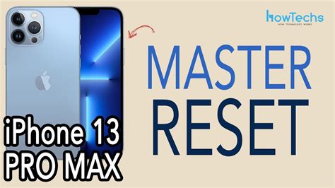 Iphone 13 Pro Max How To Do A Master Reset Howtechs Youtube